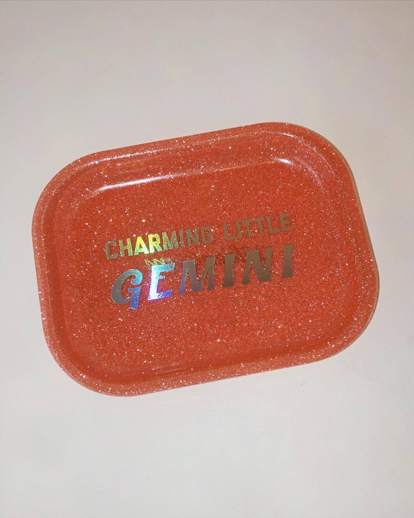 Handmade Glitter Gemini Zodiac Tray
