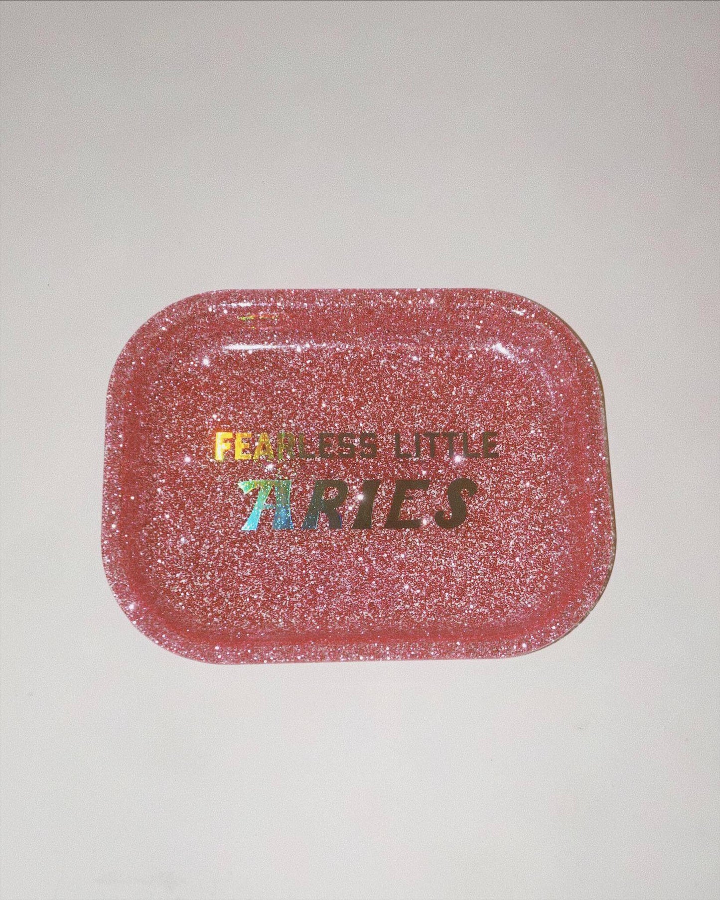 Handmade Glitter Aries Zodiac Tray