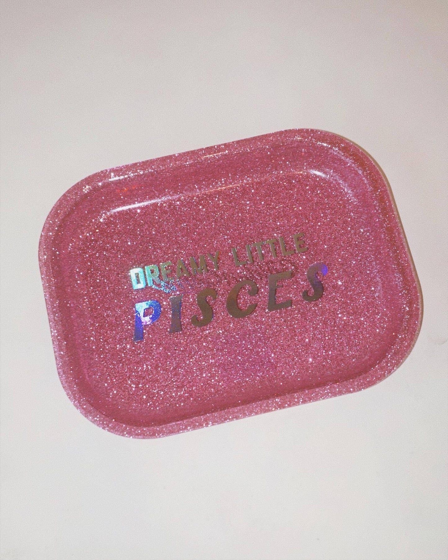 Handmade Glitter Pisces Zodiac Tray