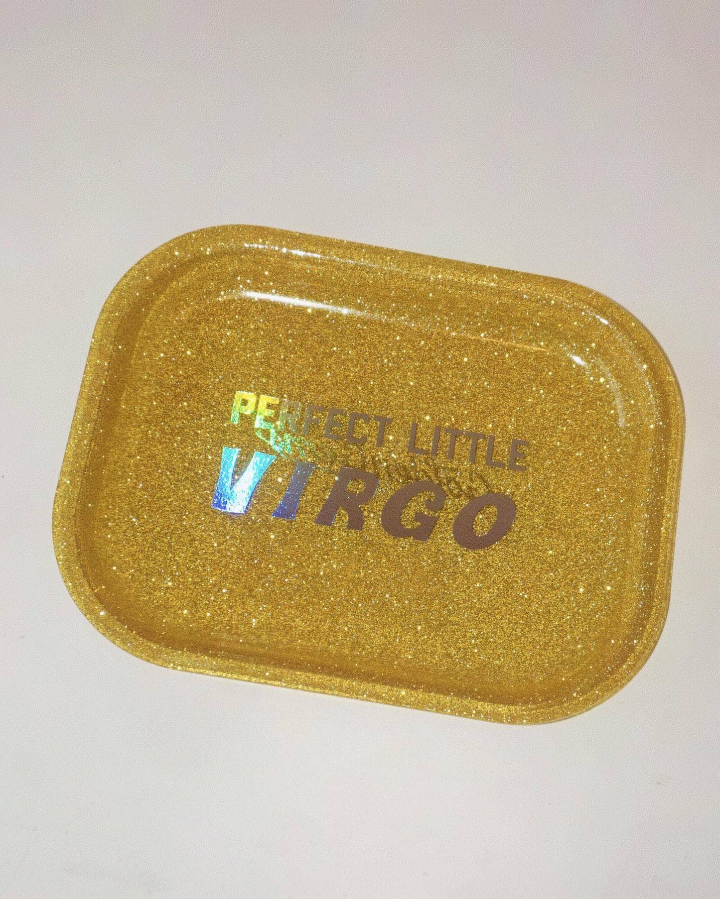 Handmade Glitter Virgo Zodiac Tray