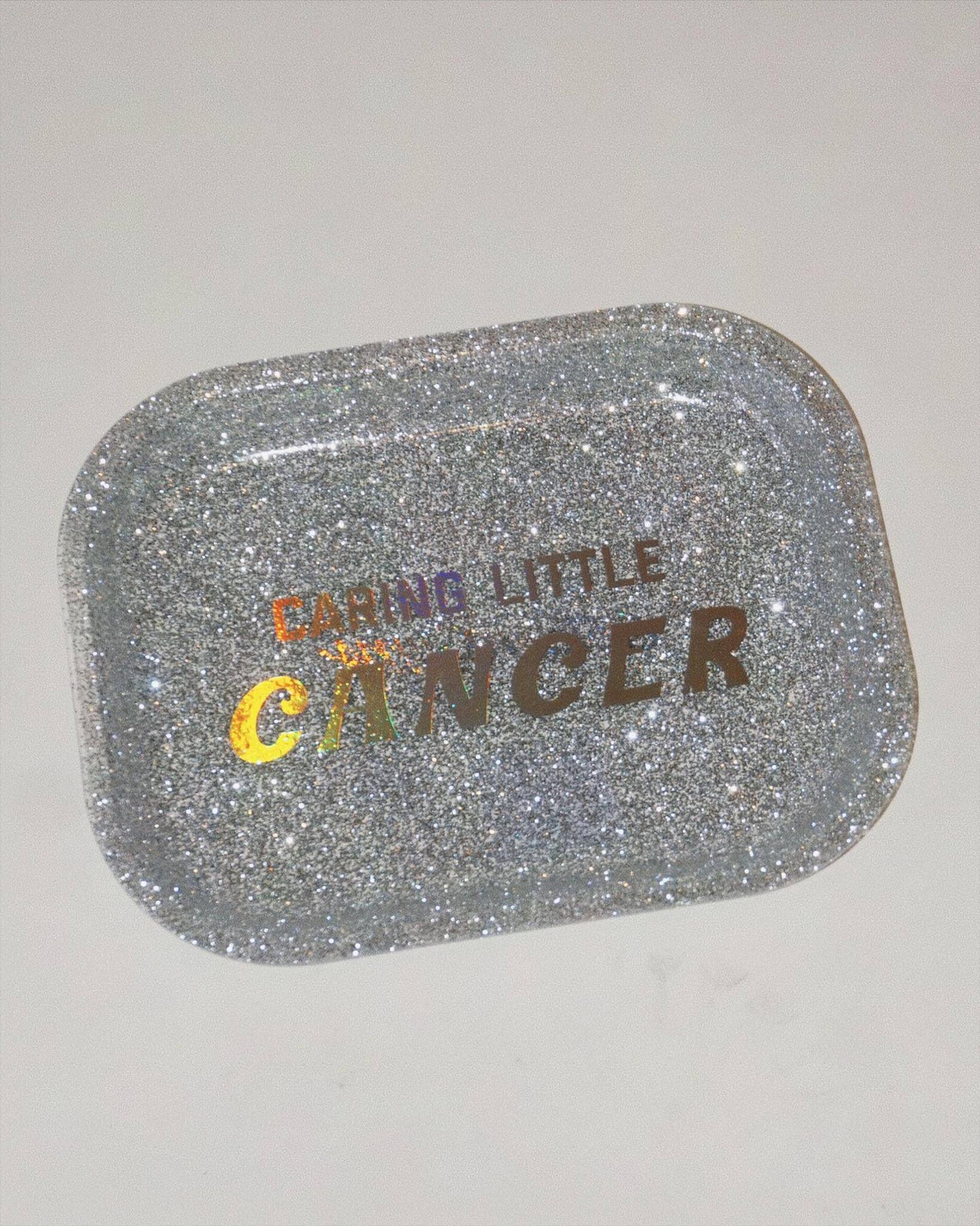 Handmade Glitter Cancer Zodiac Tray