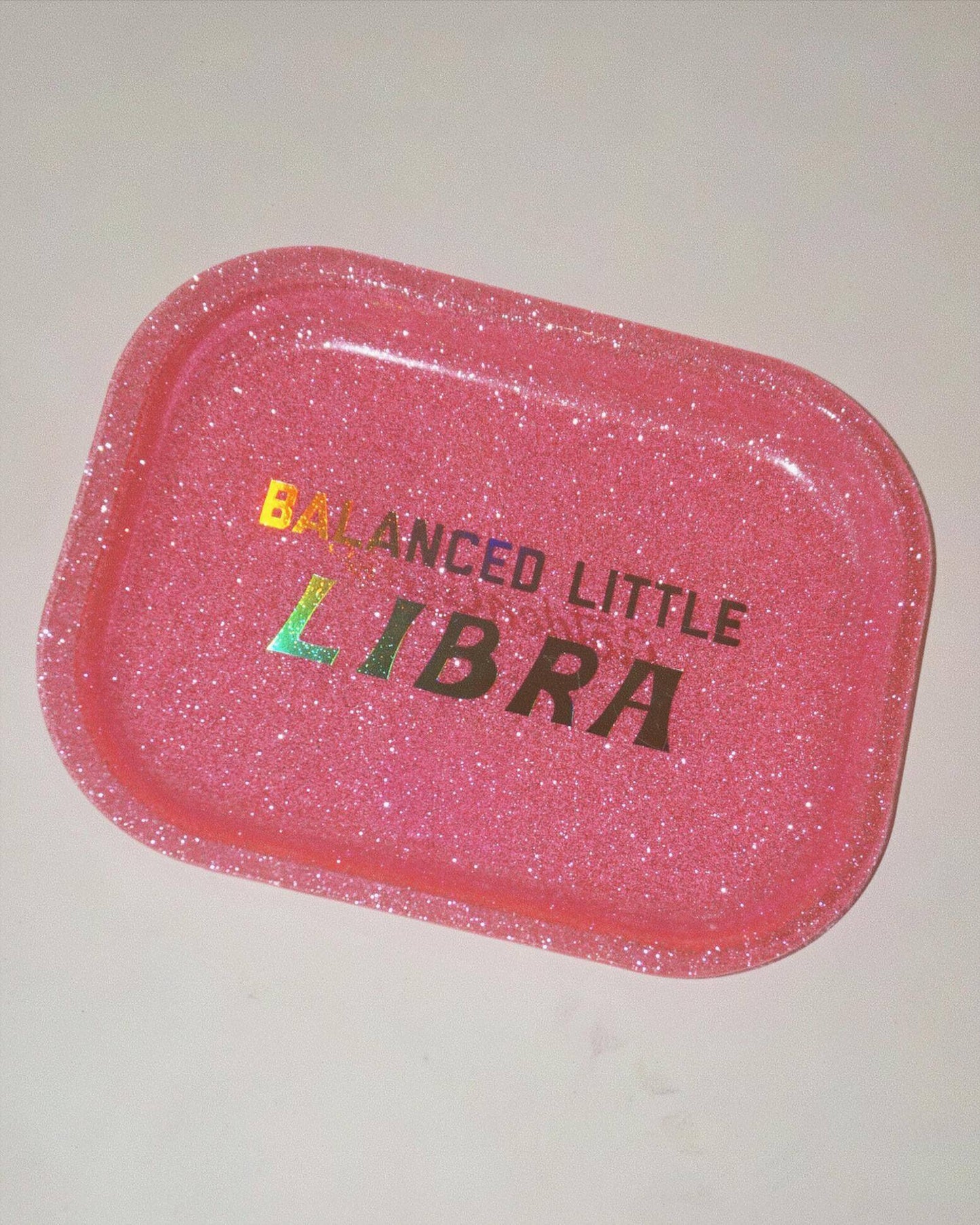 Handmade Glitter Libra Zodiac Tray
