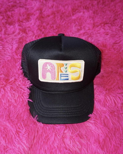 Colored Trucker Hat with Zodiac Patch