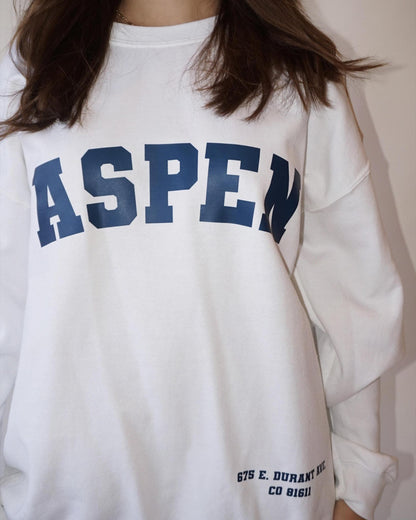 White Aspen Colorado Crewneck Sweatshirt