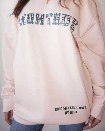 Pink Montauk Graphic Crewneck Sweatshirt