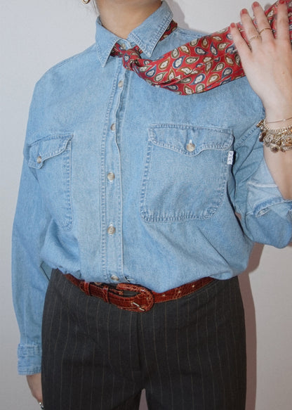 Paris Sports Club Denim Button Down