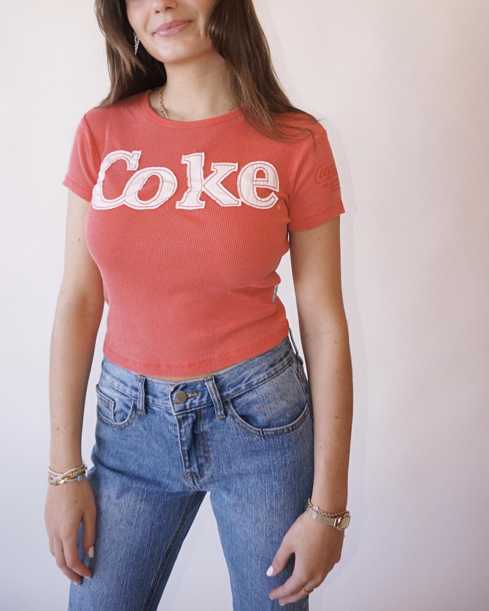 The Laundry Room Coca Cola Patchwork Ribbed Tee