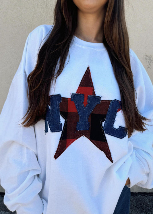 QO White NYC Crewneck