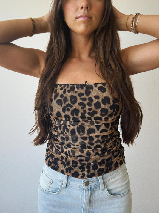 Sabrina Cheetah Top